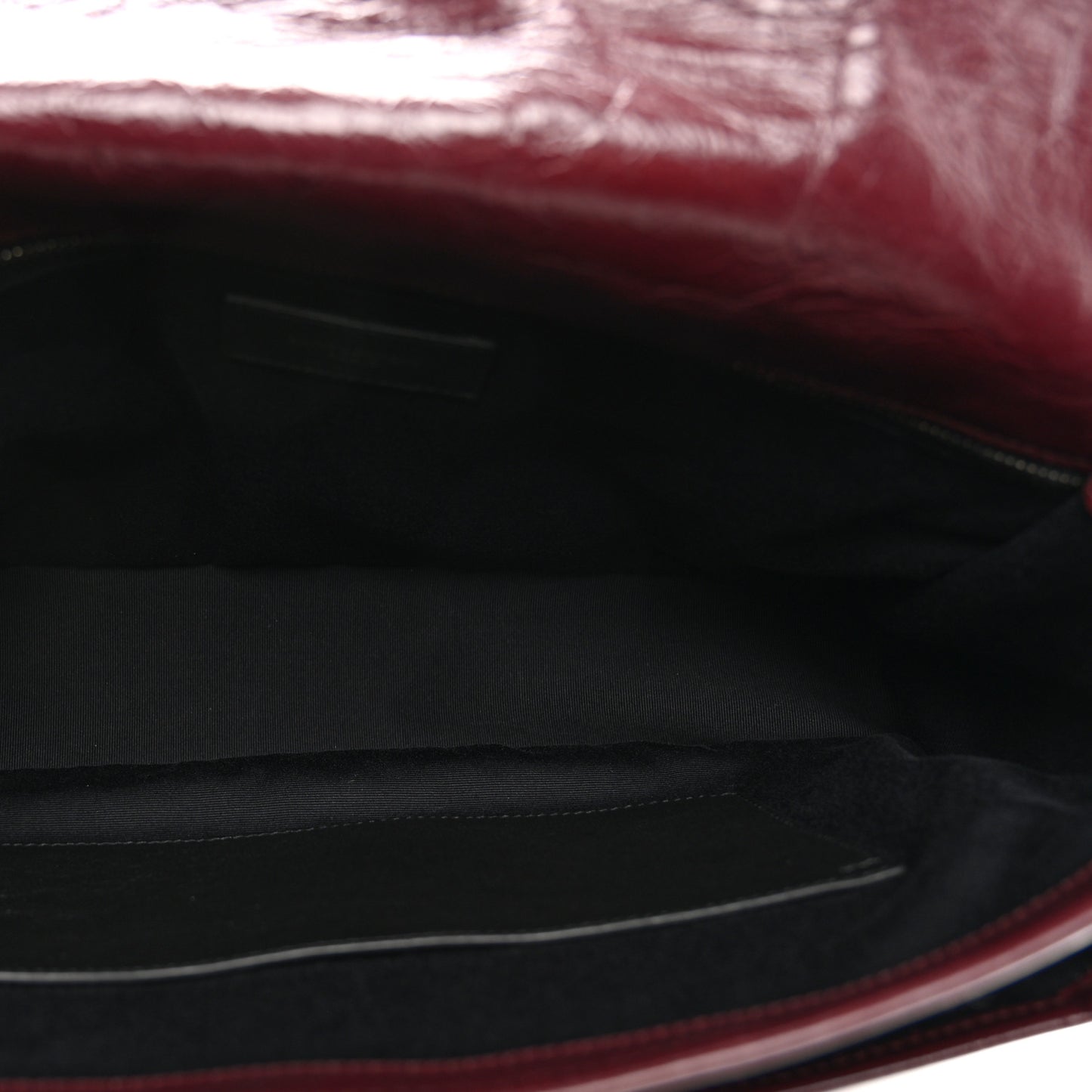 Crinkled Calfskin Matelasse Monogram Large Niki Chain Satchel Rouge Legion
