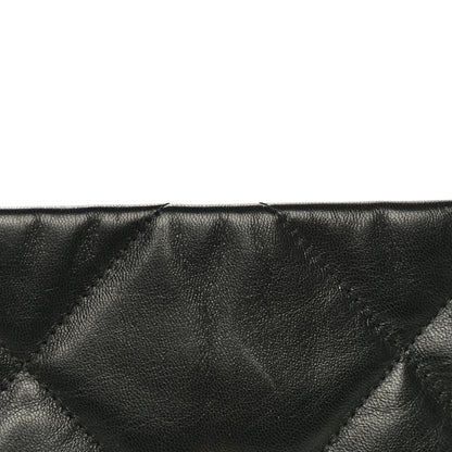 Chanel Shiny Goatskin Quilted Medium Chanel 19 Flap Black 18 of 19