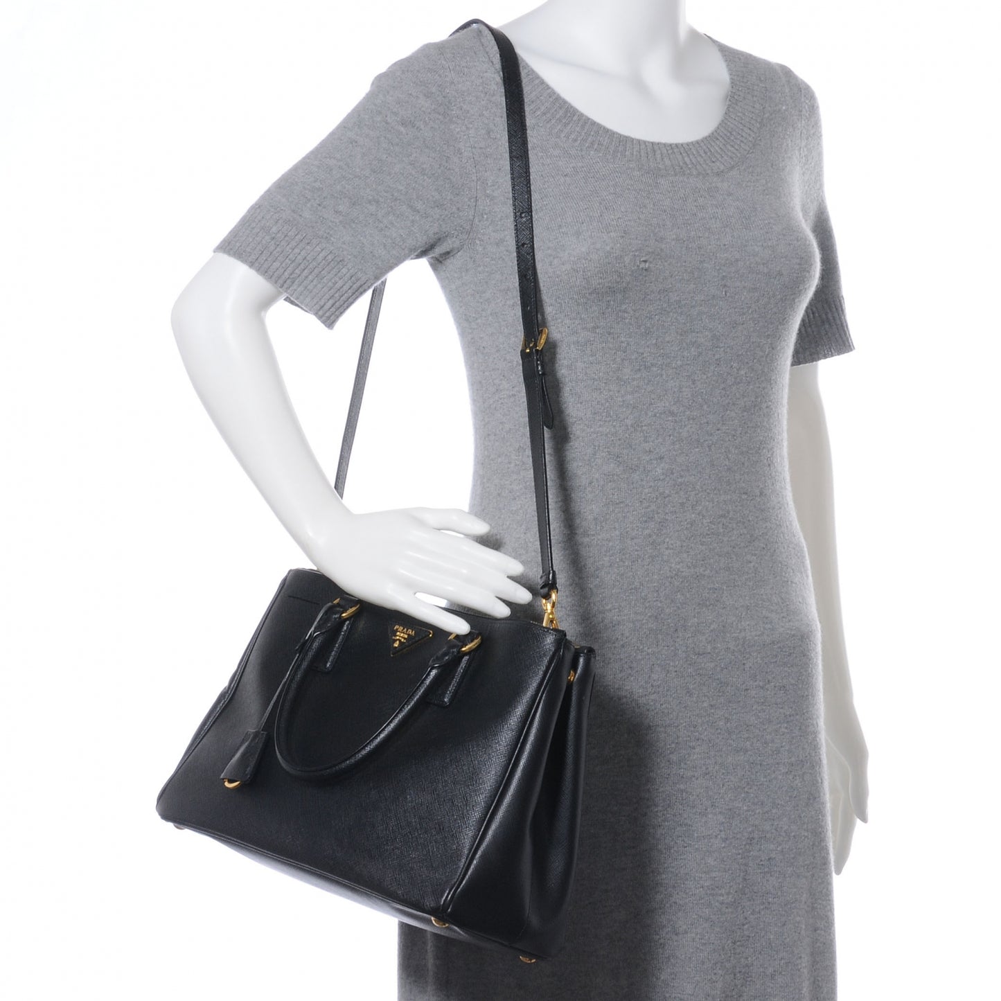 Saffiano Small Lux Tote Nero Black