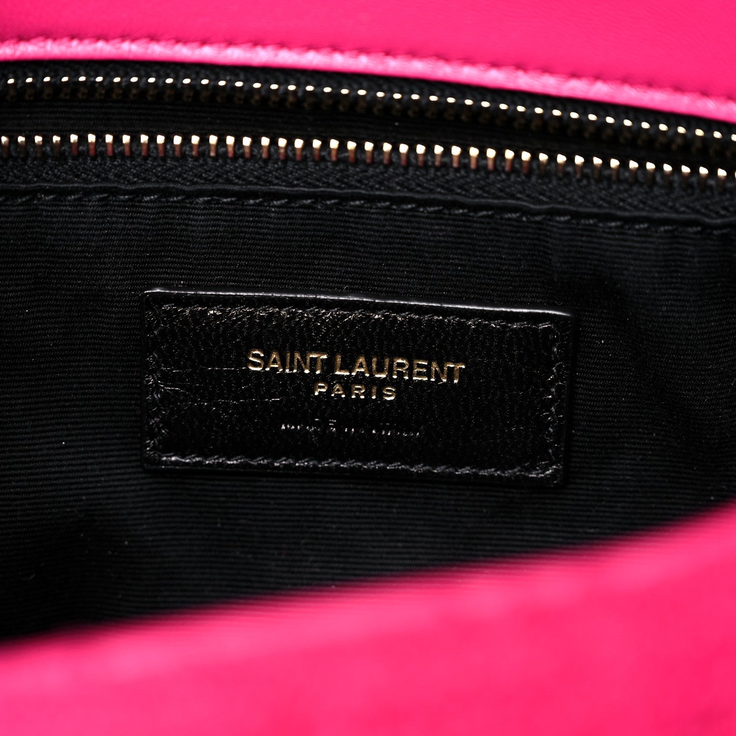 Saint Laurent Boucle Tweed Quilted Toy Loulou Puffer Monogram Chain Satchel Magenta 6 of 10