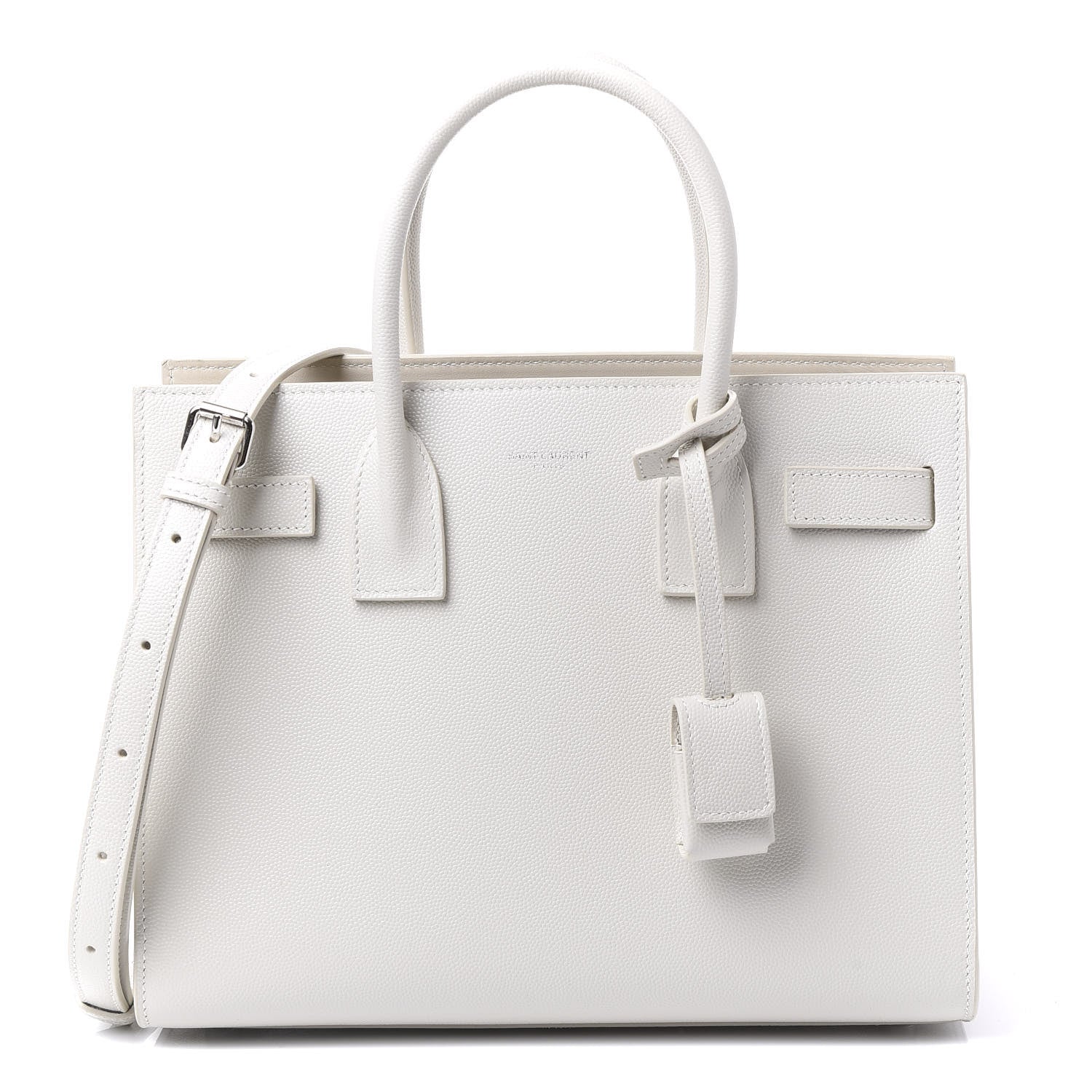 Saint Laurent Grained Calfskin Baby Sac De Jour Crema Soft 1 of 12