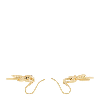 David Yurman 18K Yellow Gold Mobile Oval Drop Earrings 3 of 4