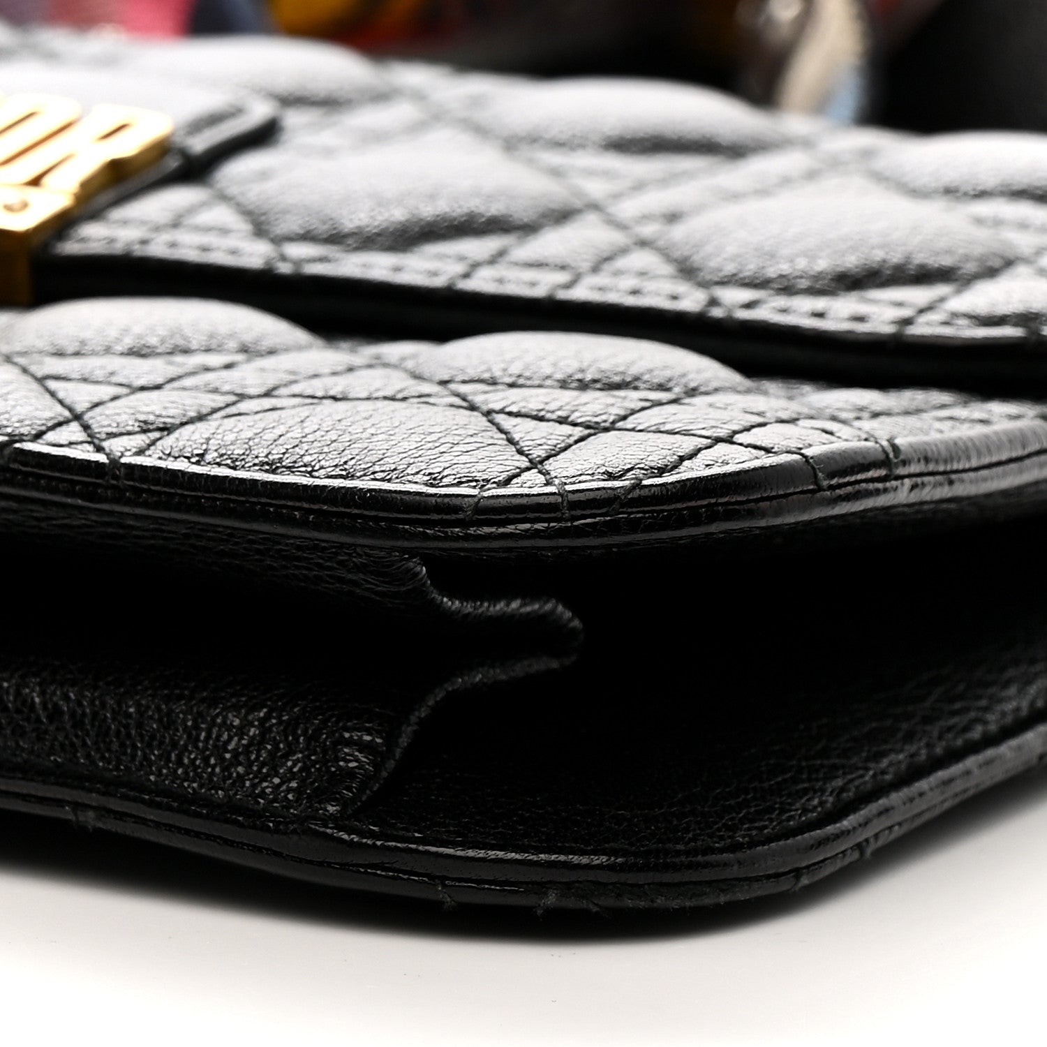 Christian Dior Lambskin Cannage Large Dioraddict Flap J’Adior Strap Black 9 of 12