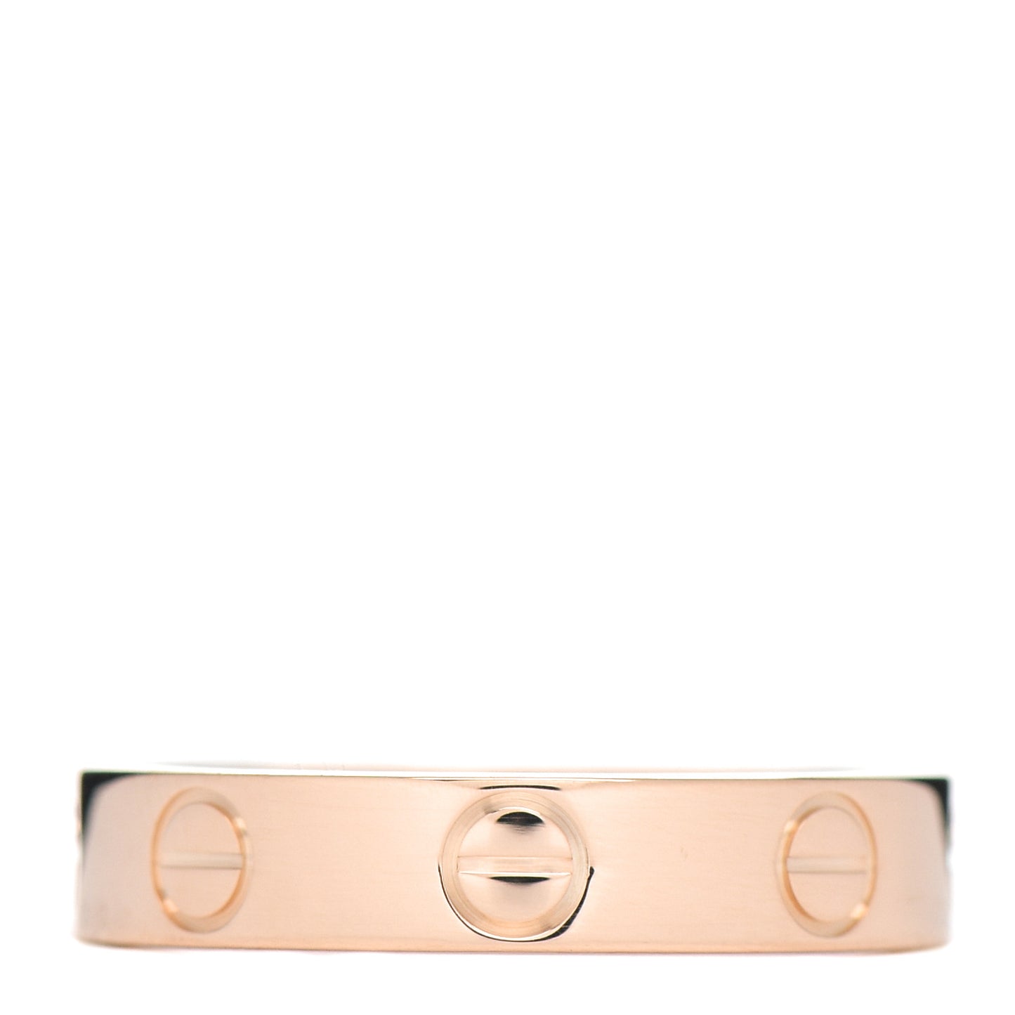 18K Pink Gold 3.5mm LOVE Wedding Band Ring 49 4.75