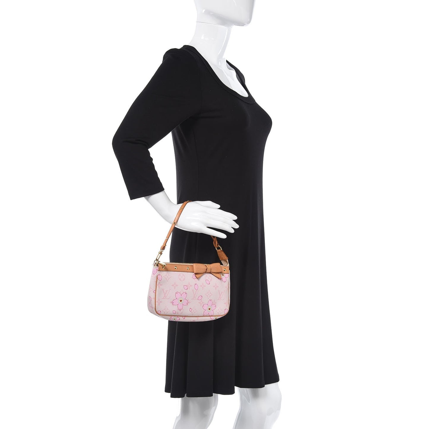 Monogram Cherry Blossom Pochette Accessories Pink