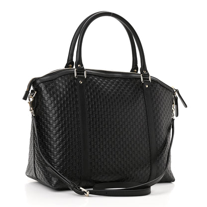 Gucci Soft Microguccissima Large Dome Satchel Black 3 of 10