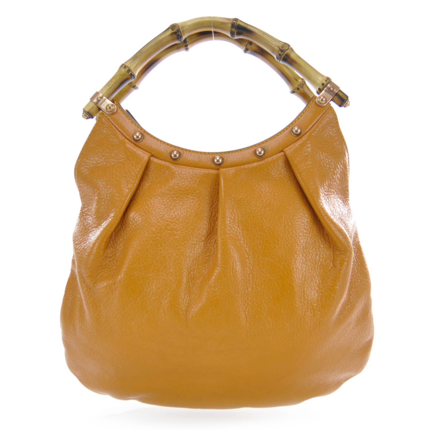 Gucci Leather Bamboo Handle Bag 1 of 7