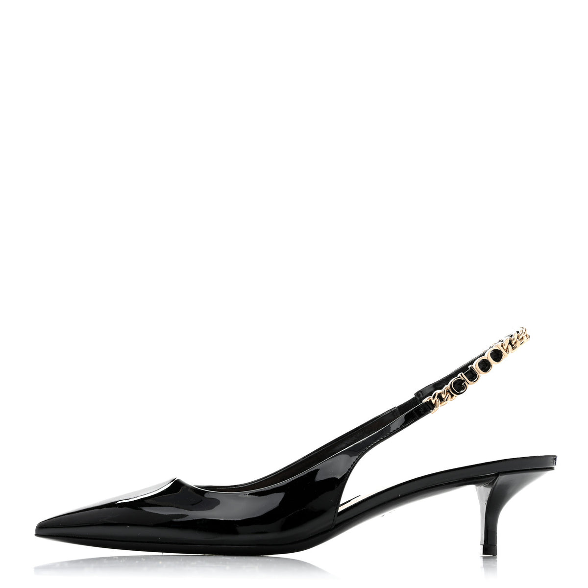 Patent Signoria 35mm Slingback Pumps 39 Black