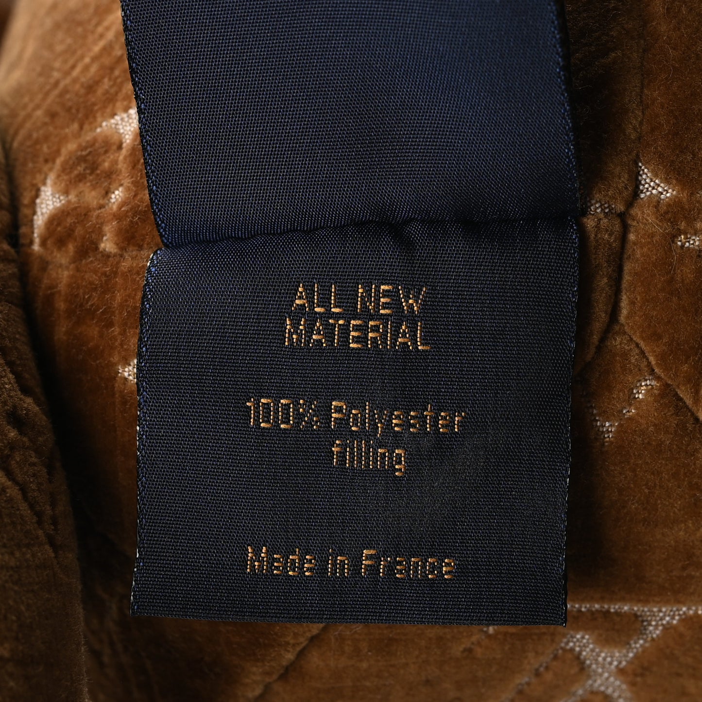 Velvet Calfskin Monogram DouDou Teddy Bear Natural