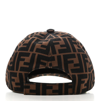 Fendi Canvas FF Monster Eyes Childrens Baseball Hat Tobacco Yellow 6 of 8