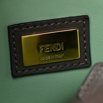 Fendi Vitello Dolce Petite 2Jours Tote Verde Prato Menta 6 of 8