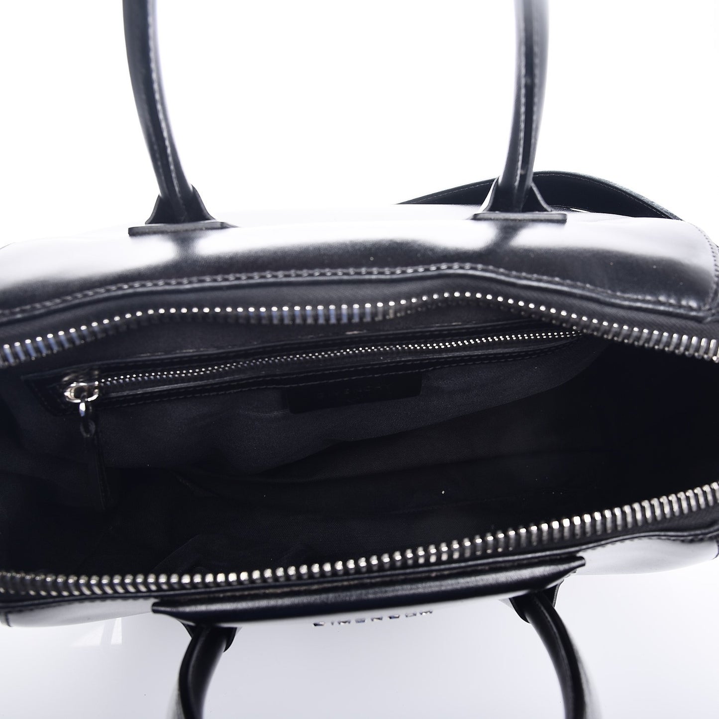 Shiny Lord Calfskin Medium Antigona Black