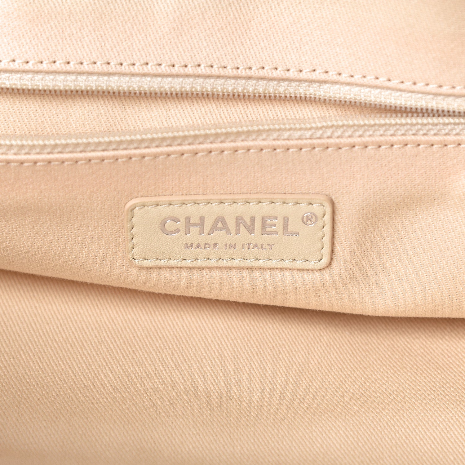 Chanel Canvas Maxi Bowling Bag White Beige 6 of 10
