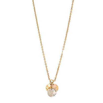 Louis Vuitton Monogram Charms Necklace Gold 1 of 6