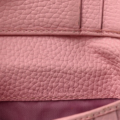 Gucci Piuma Calfskin Medium Bamboo Double G Wallet Pink 7 of 10