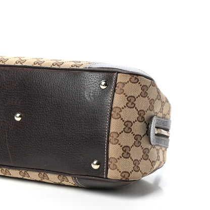 Gucci Monogram Small Princy Satchel Dark Brown 9 of 9