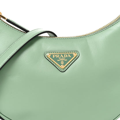 Prada Soft Calfskin Arque Shoulder Bag Acquamarina 7 of 9