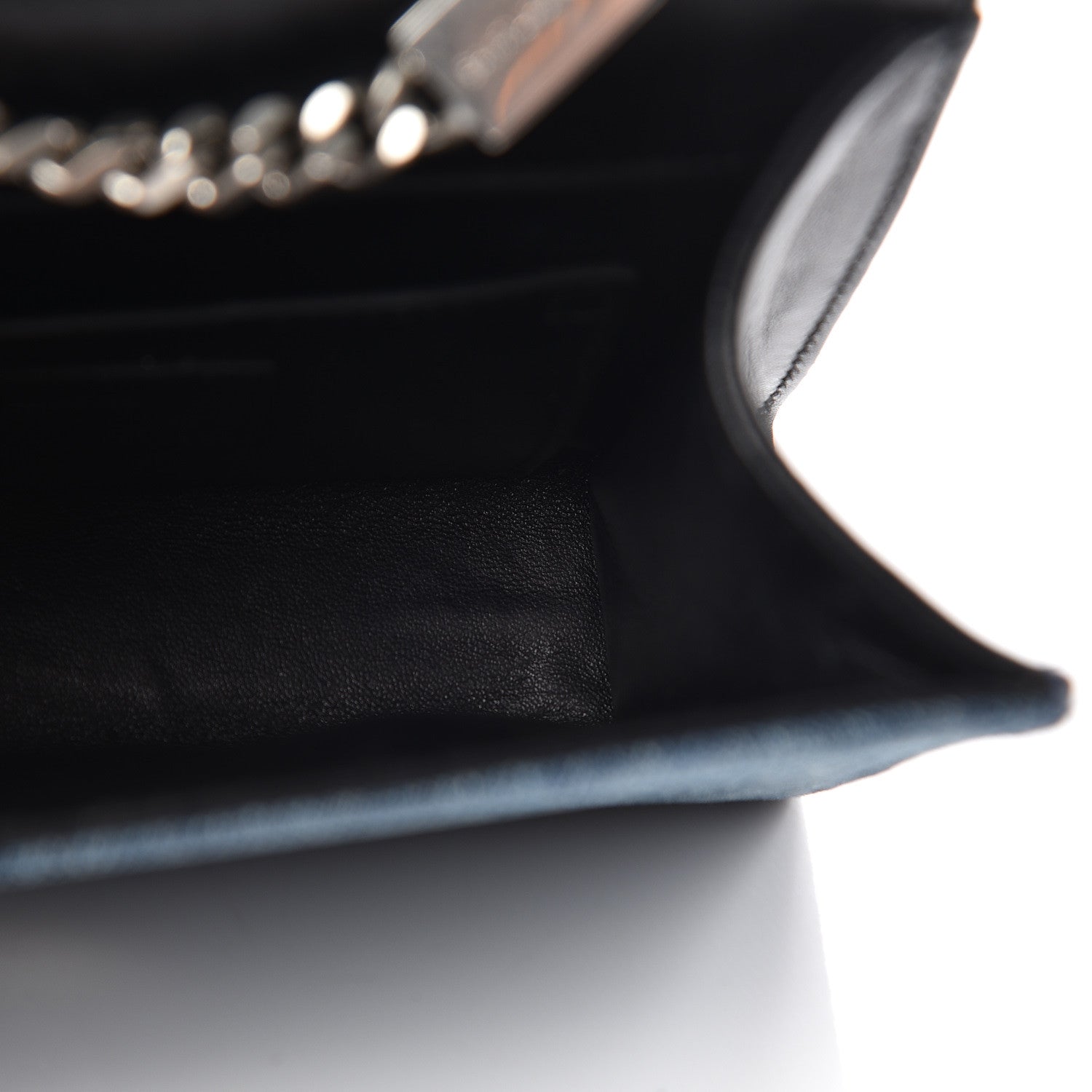 Saint Laurent Denim Small Classic Monogram Kate Satchel Blue 9 of 11