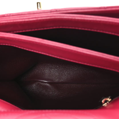 Chanel Lambskin Quilted Small Trendy CC Flap Dual Handle Bag Dark Pink 5 of 10