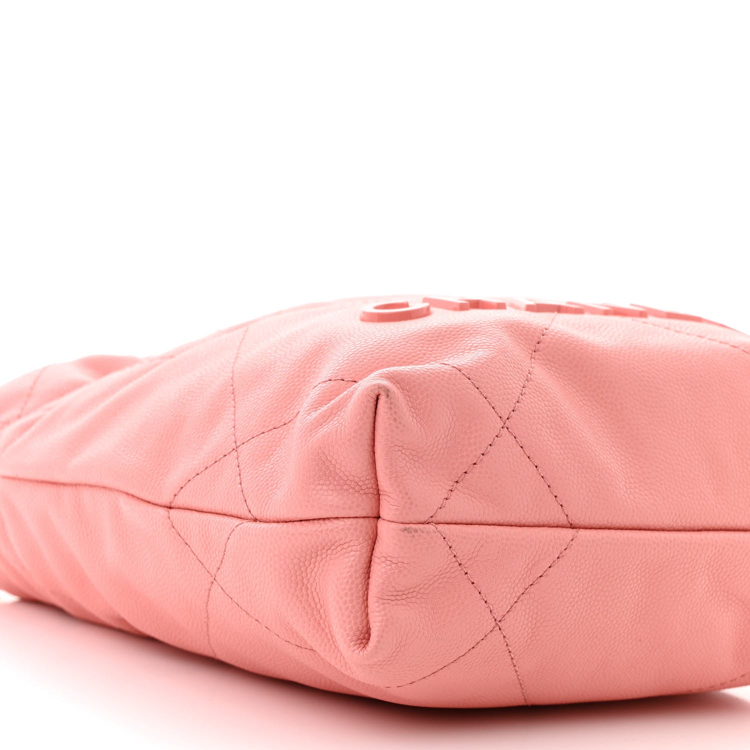 Chanel Shiny Caviar Quilted Mini Chanel 22 Coral 9 of 10