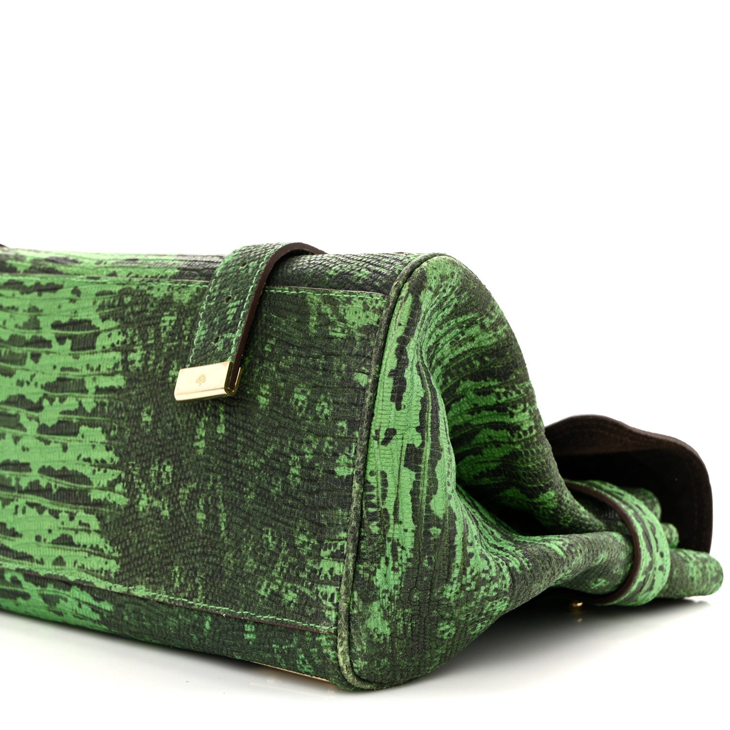 Mulberry Lizard Print Travel Day Grass Green 1841732 – FASHIONPHILE