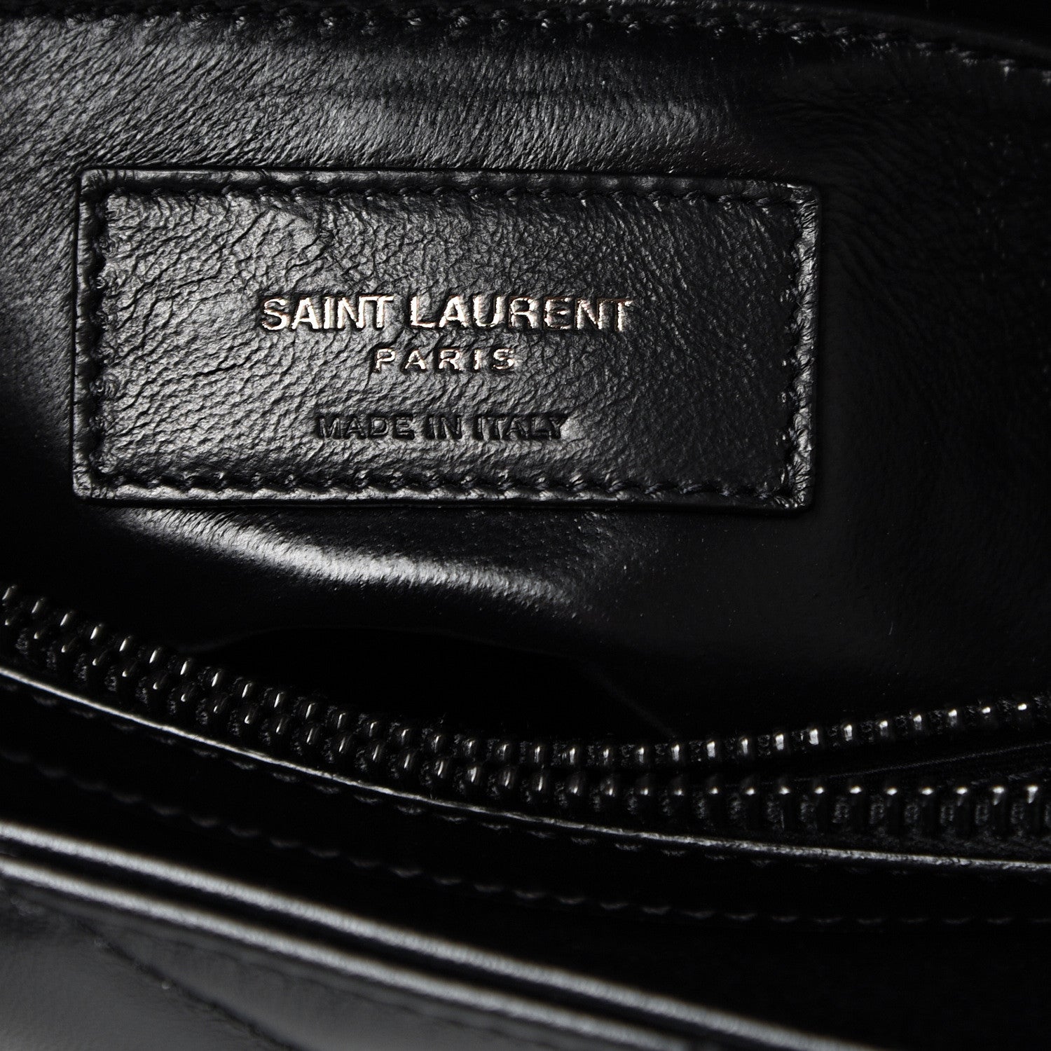 Saint Laurent Calfskin Y Quilted Monogram Small Loulou Chain Satchel Black 5 of 9