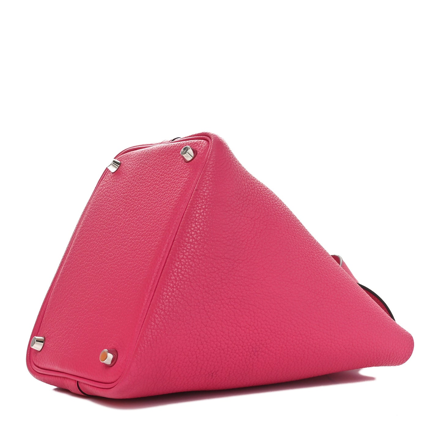 Taurillon Clemence Picotin Lock 18 PM Rose Shocking