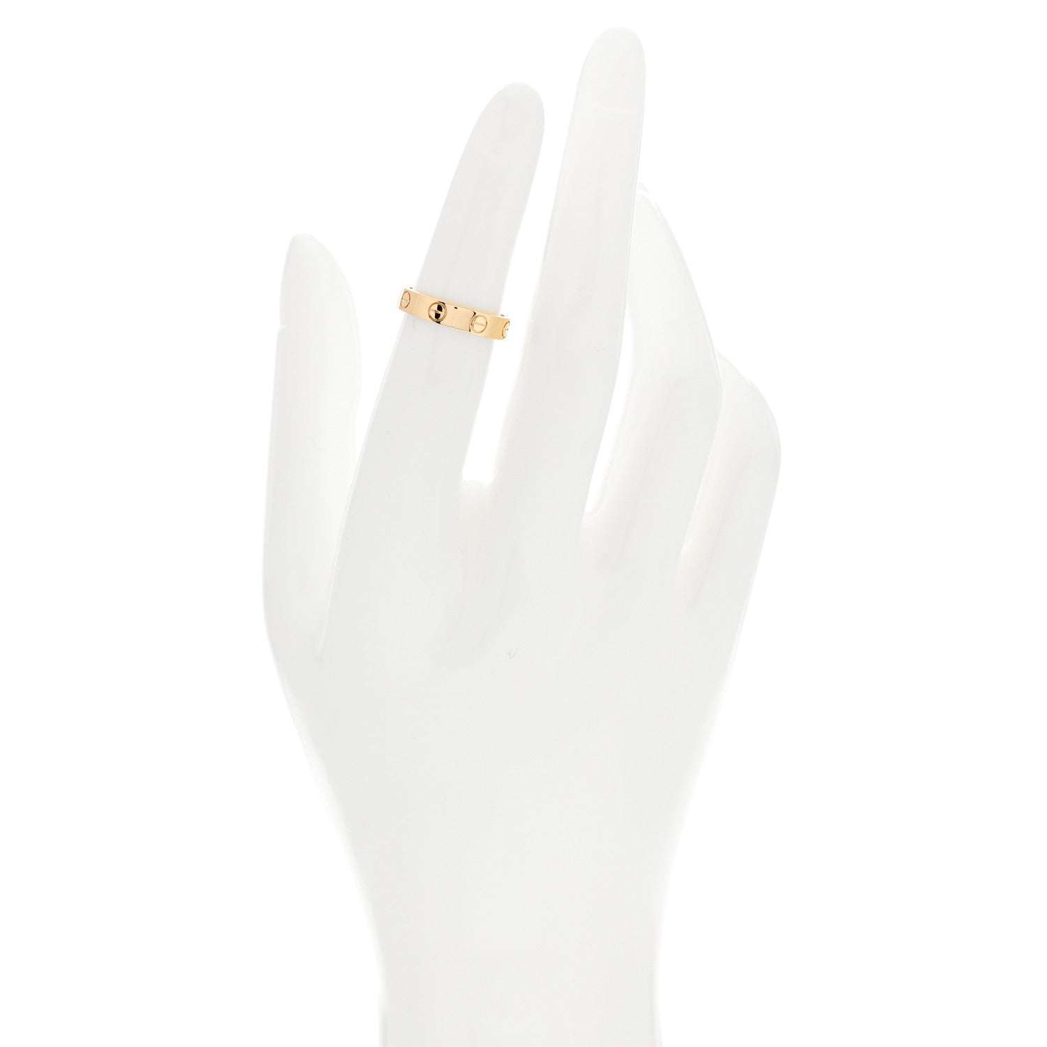 Cartier 18K Yellow Gold 3.5mm LOVE Wedding Band Ring 48 4.5 2 of 5