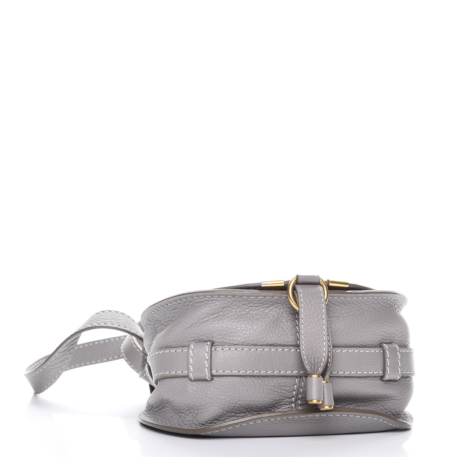 Chloe Calfskin Mini Marcie Round Crossbody Bag Cashmere Grey 4 of 8