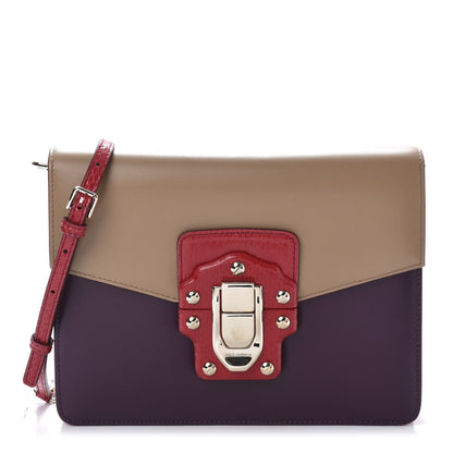 Dolce & Gabbana Calfskin Ayers Lucia Shoulder Bag Ghiaccio Mosto 1 of 9