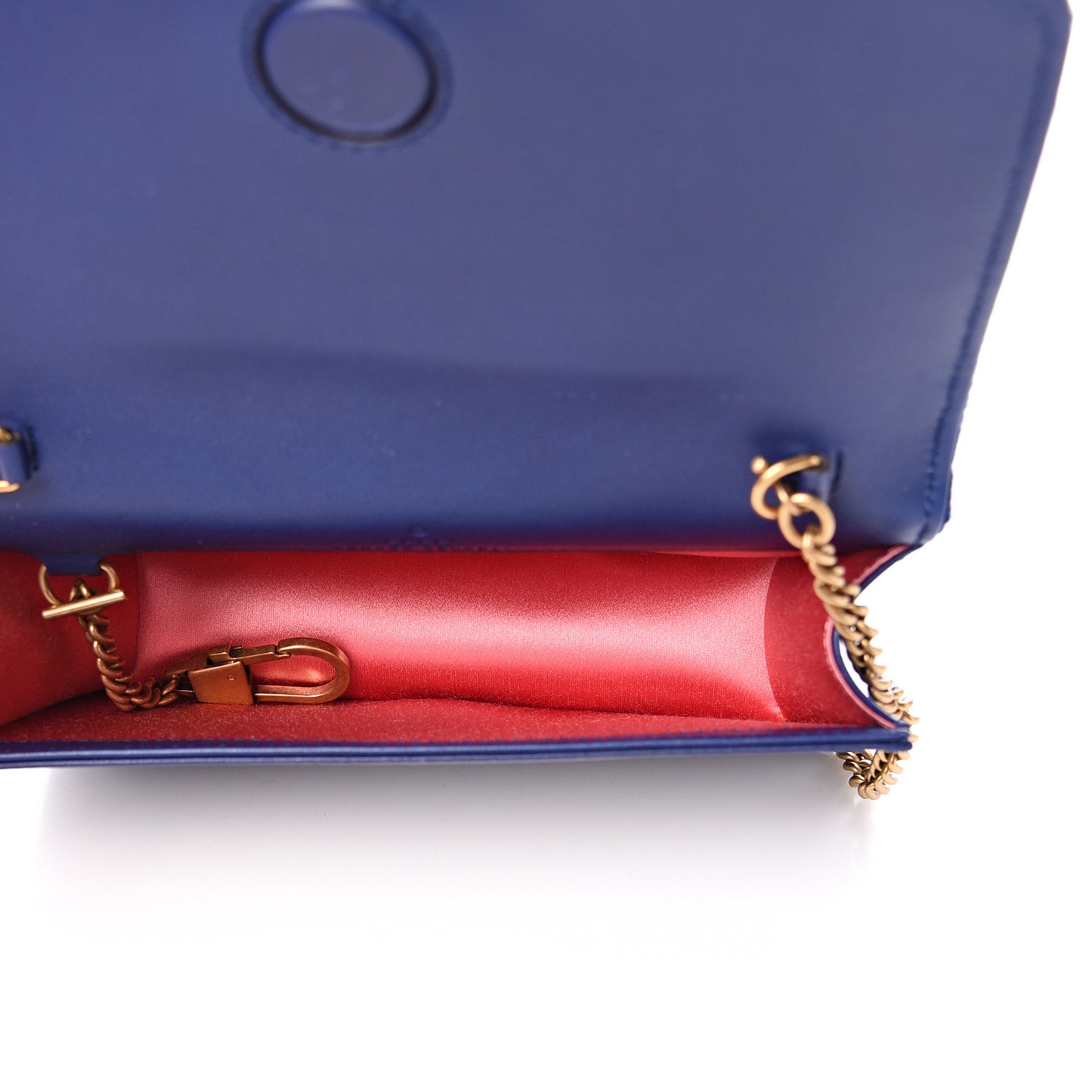 Velvet Matelasse GG Marmont Mini Bag Cobalt Blue