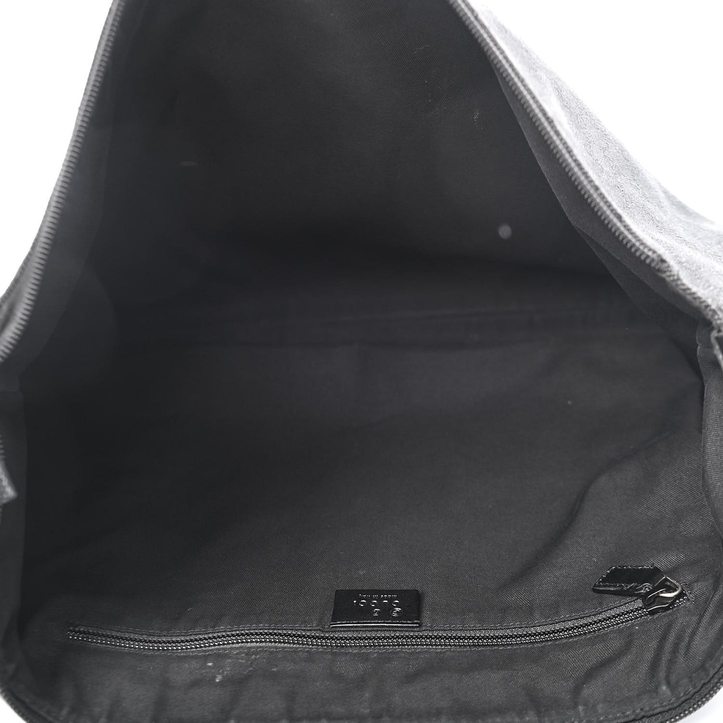 Denim Monogram Flat Messenger Bag Black