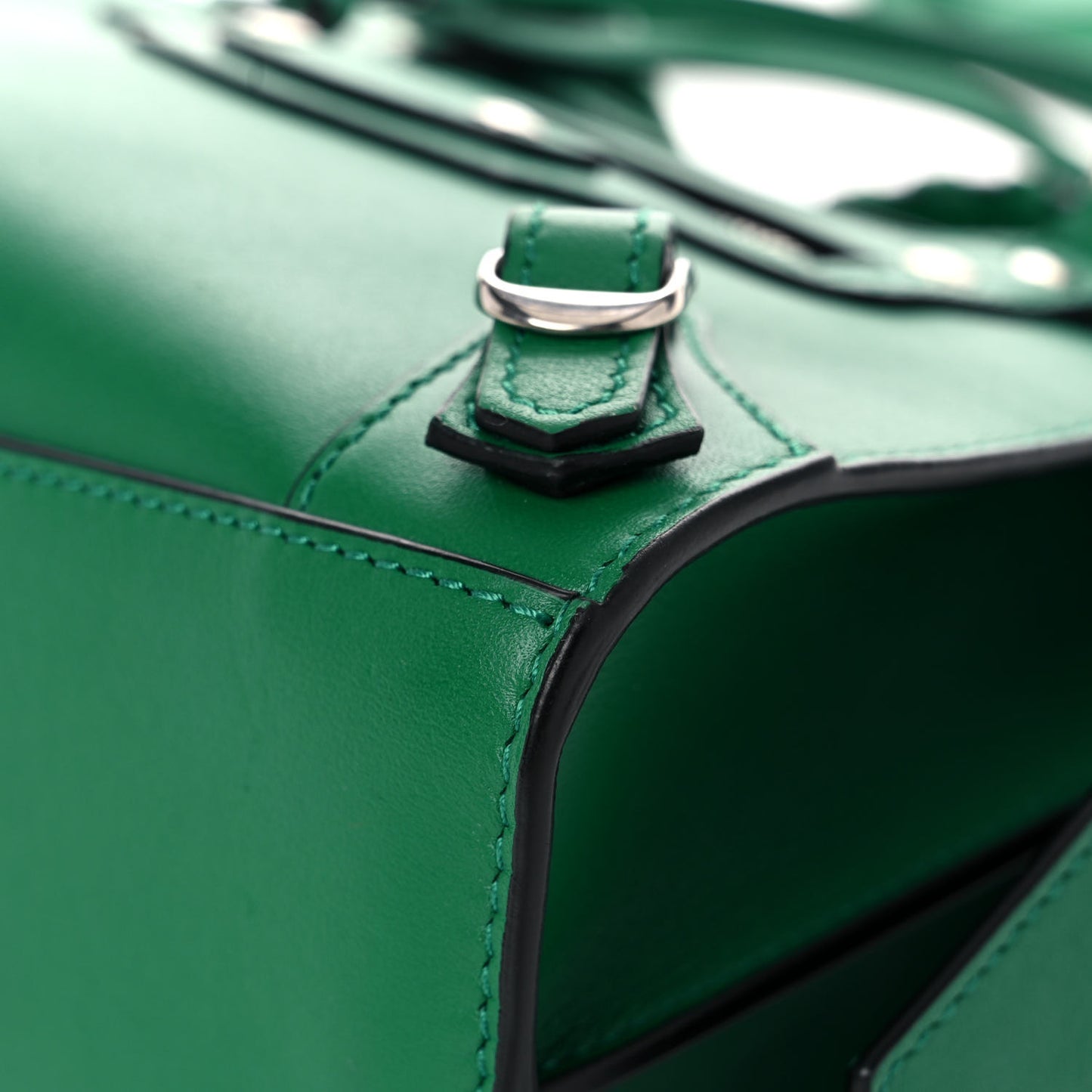 Smooth Calfskin Neo Classic Silver Hardware Mini City Grass Green