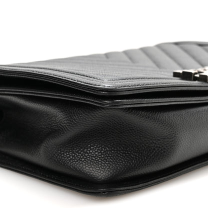 Chanel Calfskin Chevron Quilted New Medium Boy Flap Black 8 of 10