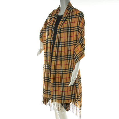 Burberry Cashmere House Check Shawl Camel 2 of 4