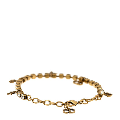 Christian Dior Crystal Pearl Charm Bracelet Gold 3 of 3