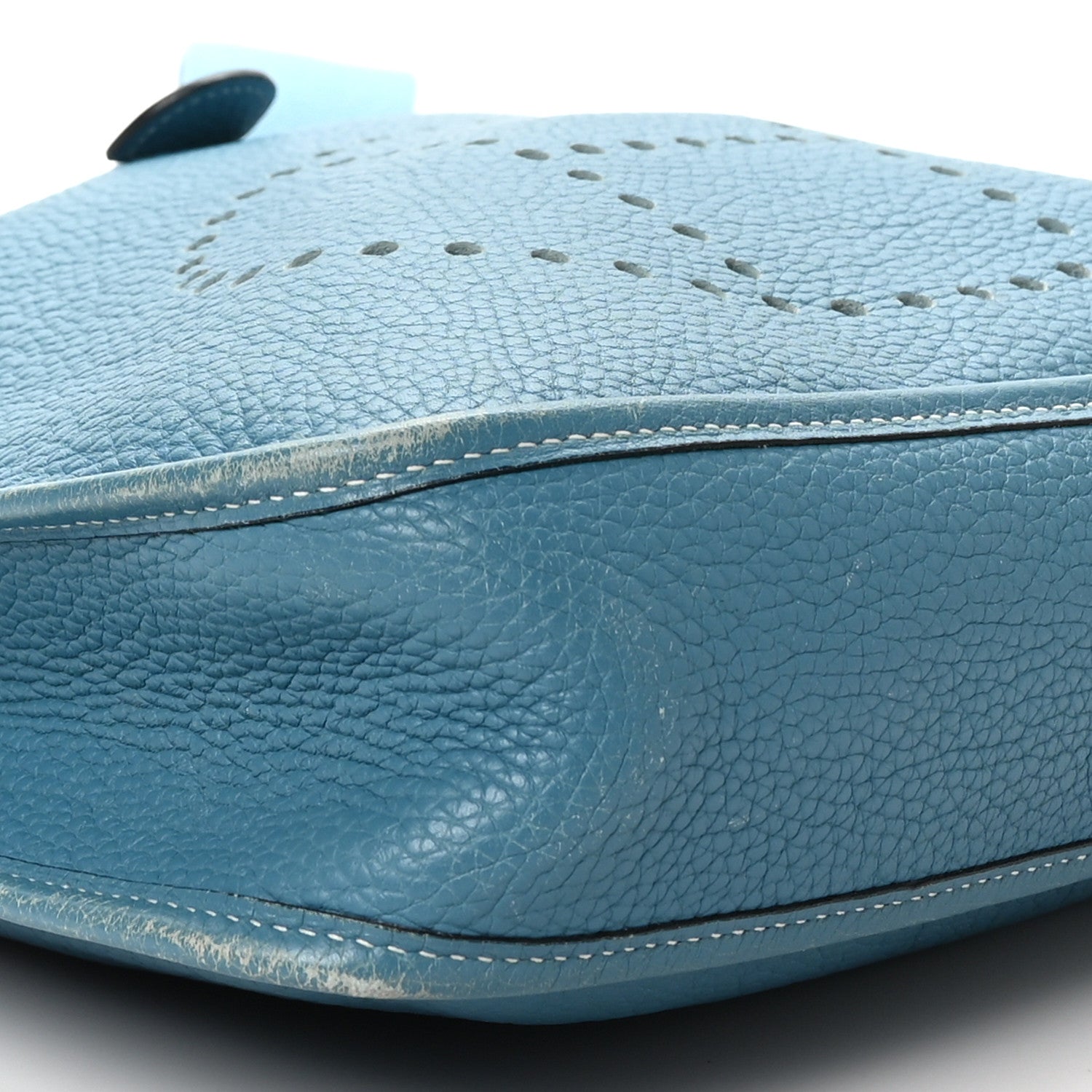 Hermes Taurillon Clemence Evelyne PM Blue Jean 9 of 11