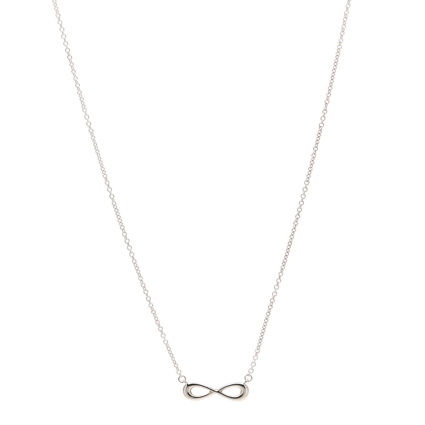 Sterling Silver Mini Infinity Pendant Necklace