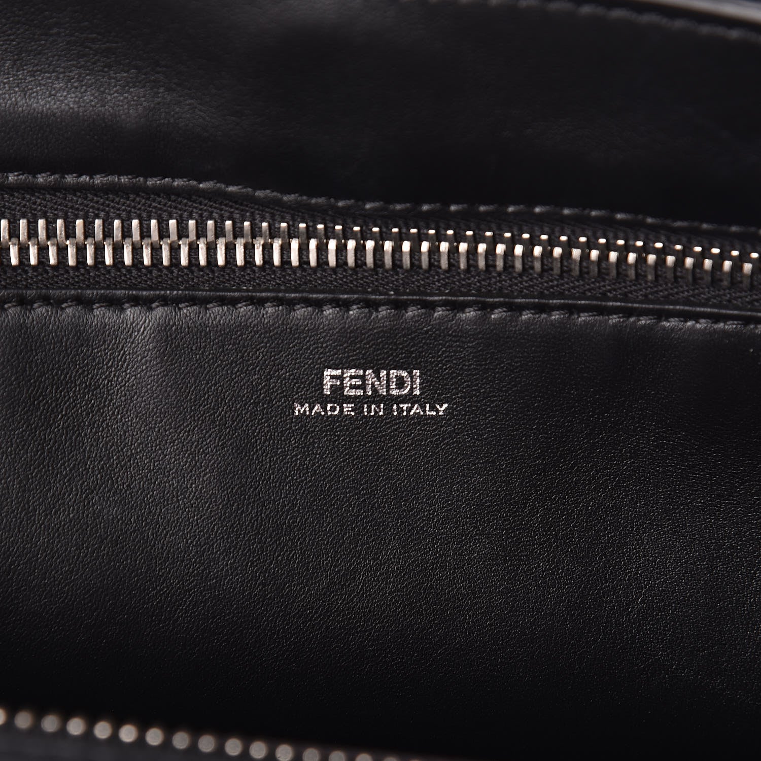 Fendi Shiny Nappa Trapuntata DotCom Chain Satchel Black 5 of 9