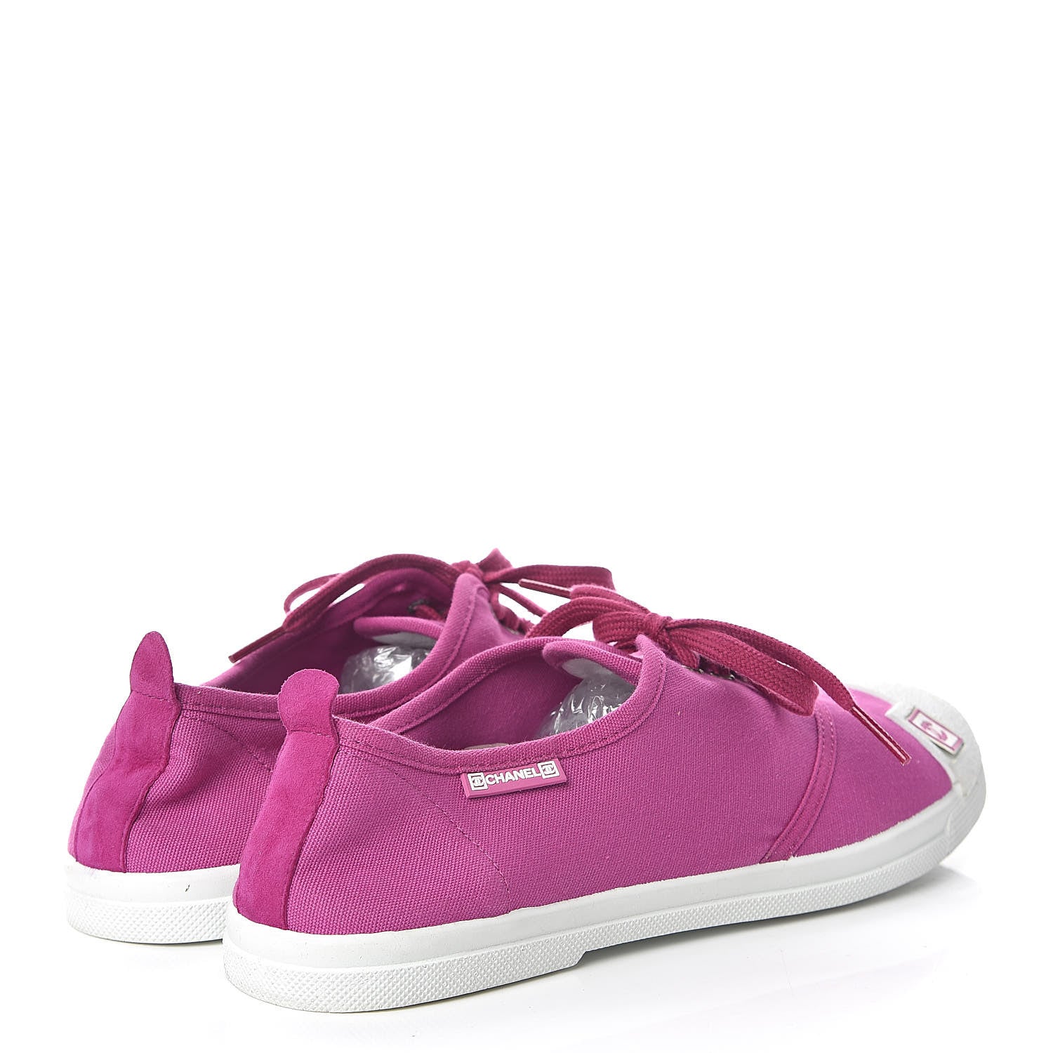 Chanel Fabric Low Top Sneakers 40 Pink 4 of 11