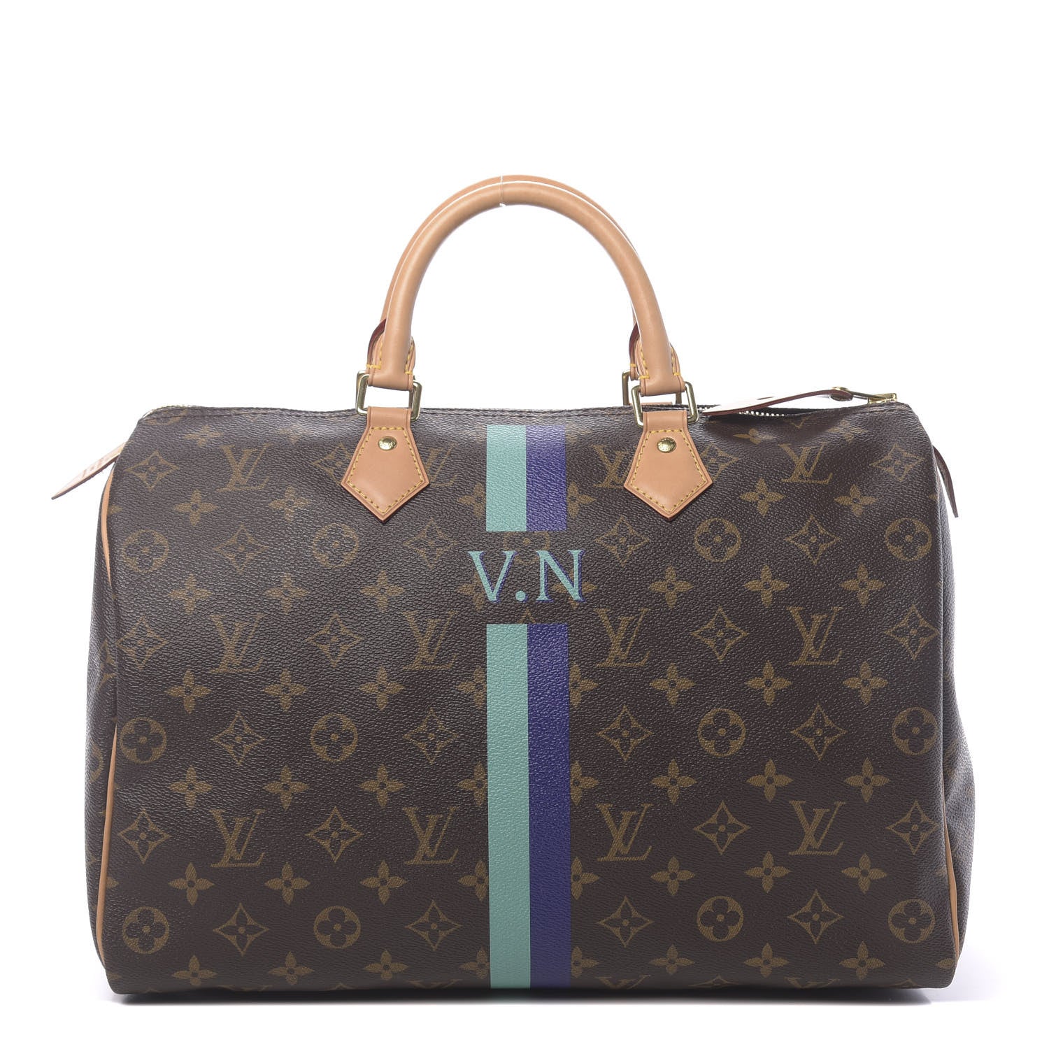 Louis Vuitton Monogram My LV Heritage Speedy 35 Vert Clair Violet 1 of 10