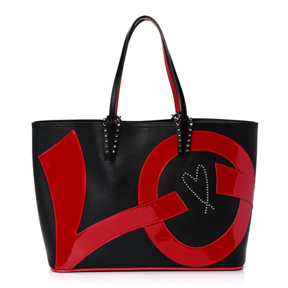 Christian Louboutin Calfskin Cabata Love Empire Paris Tote Black 3 of 21