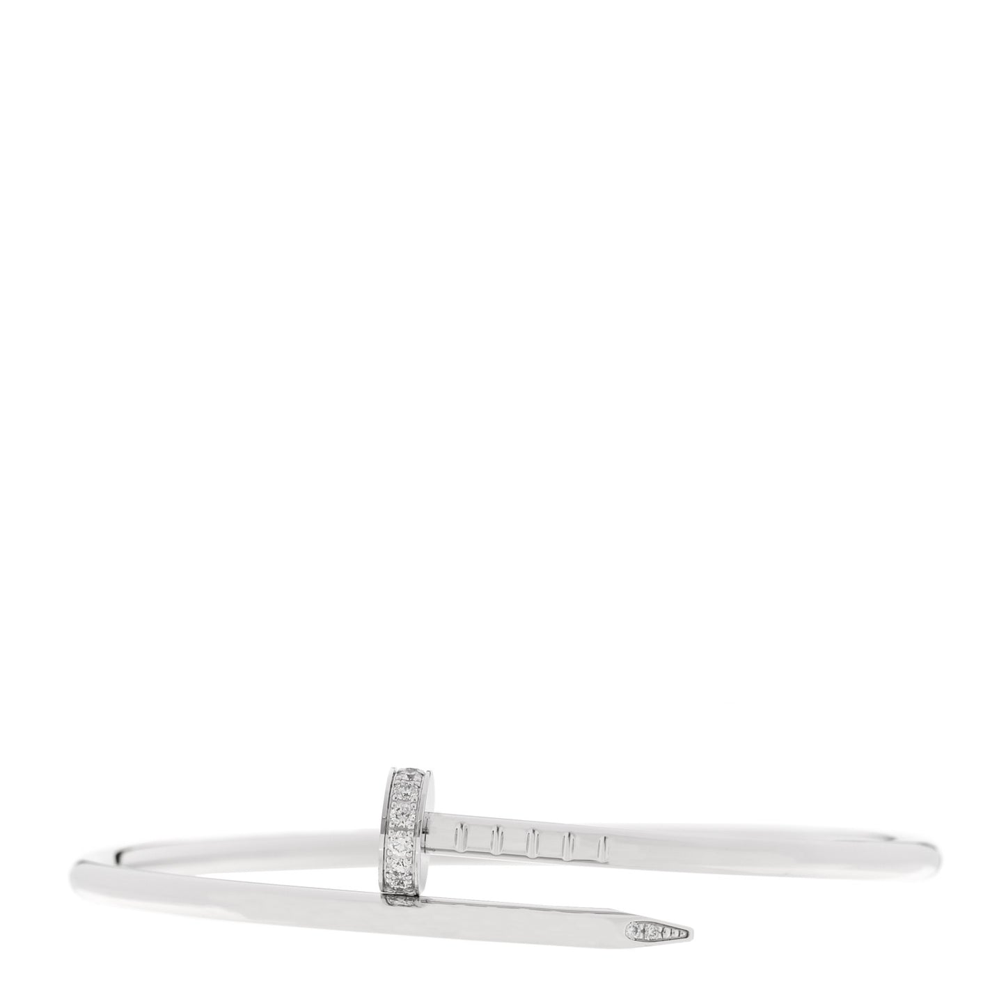 18K White Gold Diamond Small Juste Un Clou Bracelet 14