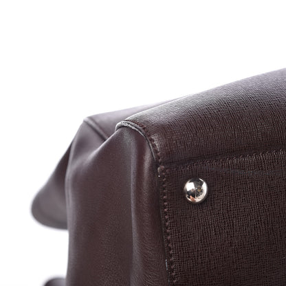 Fendi Vitello Elite Regular 2Jours Tote Caffe Noir 17 of 22