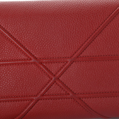 Christian Dior Grained Calfskin Diorama Croisiere Chain Wallet Rouge Vif 10 of 10