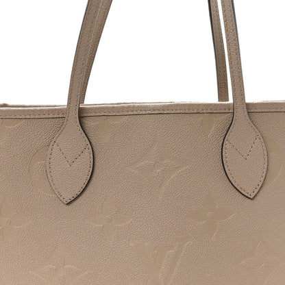 Louis Vuitton Empreinte Monogram Giant Neverfull MM Tourterelle 8 of 11