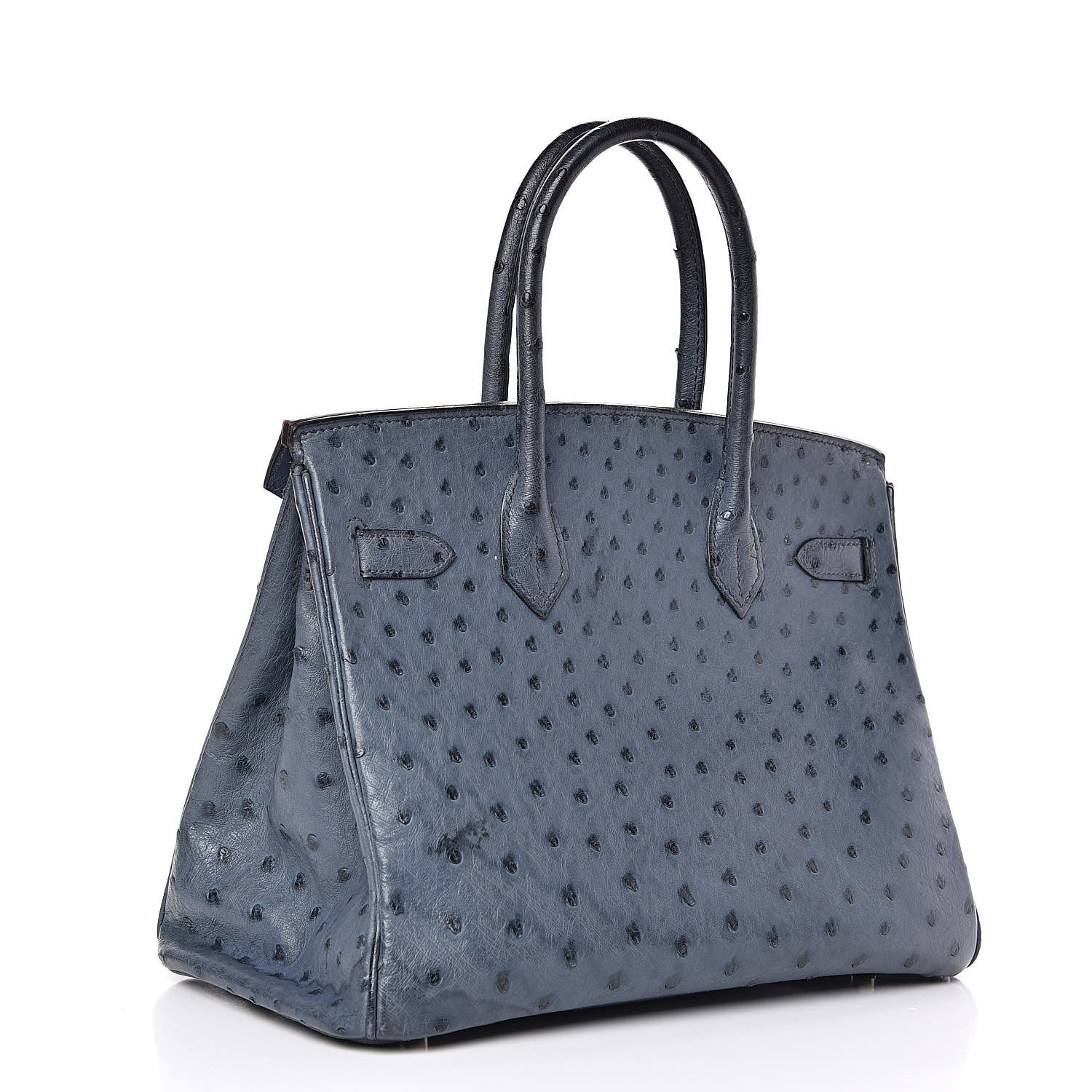 Hermes Ostrich Birkin 30 Bleu Roi 3 of 30