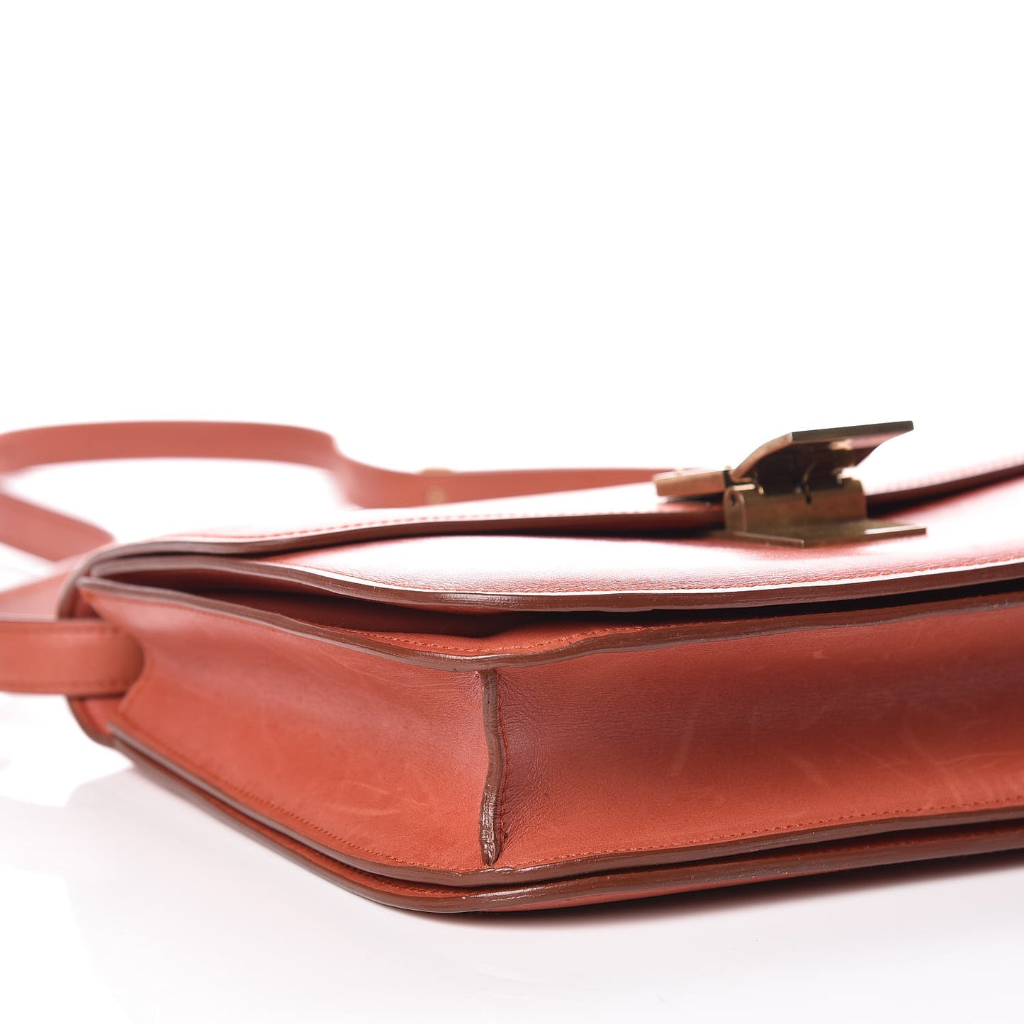 Natural Calfskin Medium Classic Box Flap Bag Brick