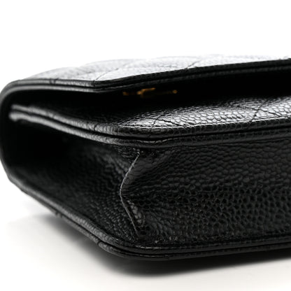 Chanel Caviar Quilted Wallet on Chain WOC Black 10 of 12