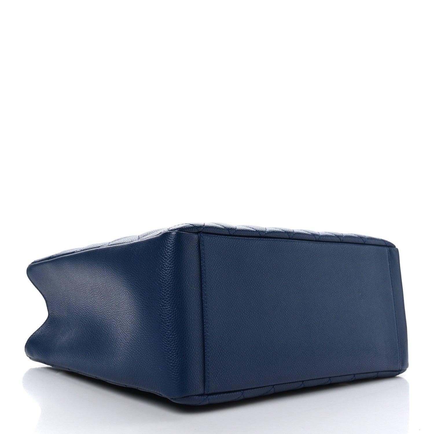 Chanel Caviar Quilted Grand Shopping Tote GST Dark Navy Blue 4 of 10